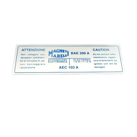 Coil Sticker, BAE 200 A	FER02245