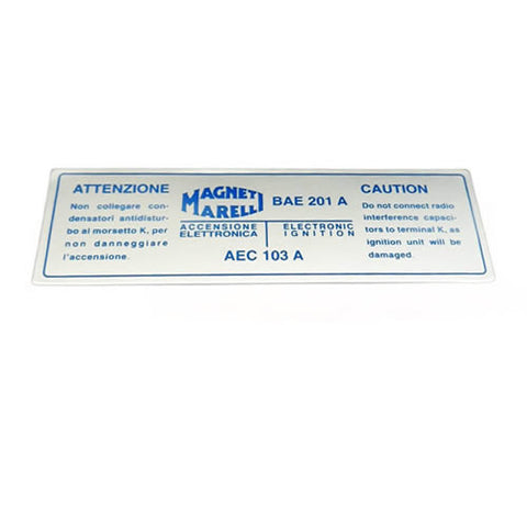 Coil Sticker, BAE 201 A	FER02250