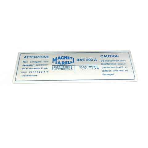 Coil Sticker, BAE 203 A	FER02255