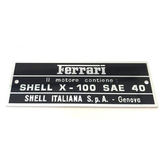 Engine Bay Oil Plate (Shell X-100 SAE 40)	FER02300