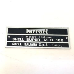 Engine Bay Oil Plate (Shell MO 100)	FER02305