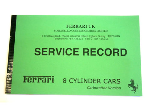 Service Record Book	MC6019-2