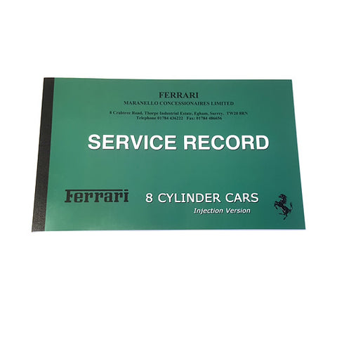 355 - 8 Cylinder Cars Service Record Book	MC6019-3