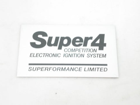 Super 4 Ignition Replacement Label	SF4LABEL