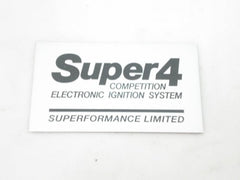 Super 4 Ignition Replacement Label	SF4LABEL