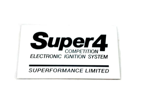 Super 4 Ignition Replacement Label	SF4LABEL
