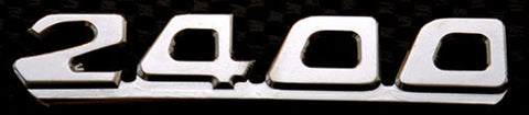 "2400" Rear Chrome Badge