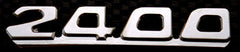 "2400" Rear Chrome Badge