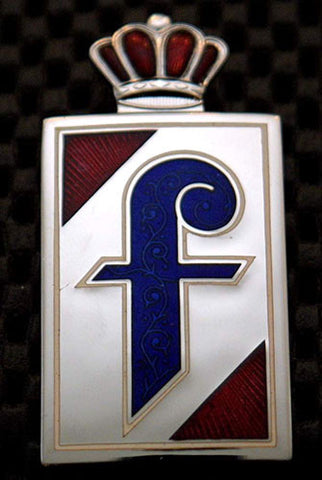 Pininfarina Enamel Badge with Crown