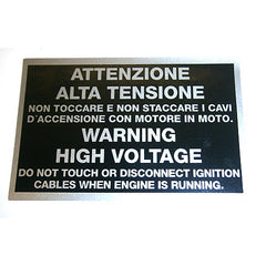 'Warning High Voltage' Sticker