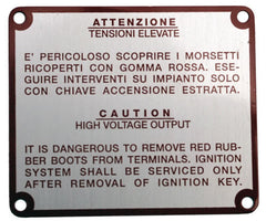 Red Instruction Plate