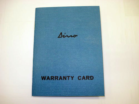 Replica 246 Warranty Book