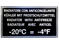 Expansion Tank Sticker 24602095
