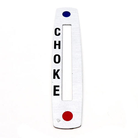 Choke Lever Plate Label 246