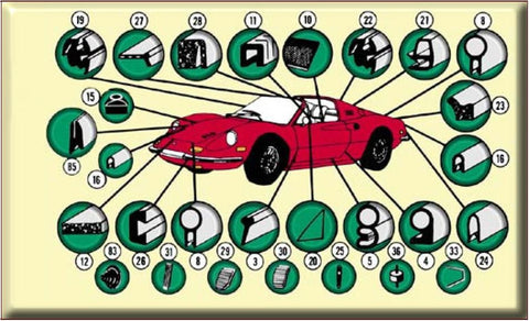 Spyder roof sponge/left RRB28L