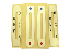 Lever Plate Label Set  365 GTB4 Daytona