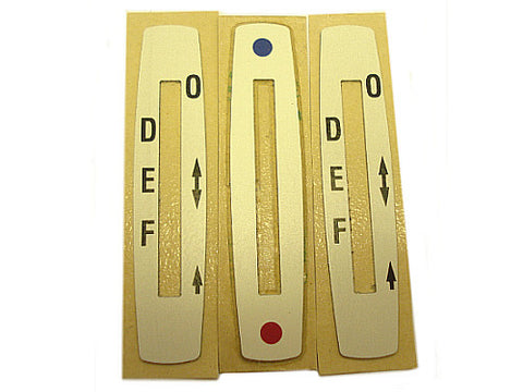 Lever Plate Label Set  400i