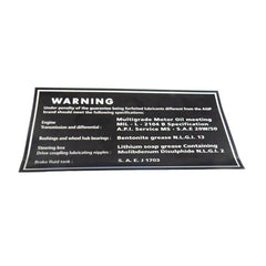 Air Filter Housing Label