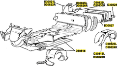 LHS Boot Floor Bracket 30803150