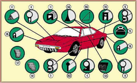 Vent window gasket / GTB RRB61B