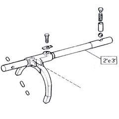 2nd/3rd Gear Selector Shaft 522442