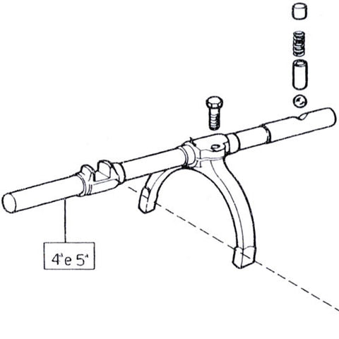 4th/5th Gear Selector Shaft 522475