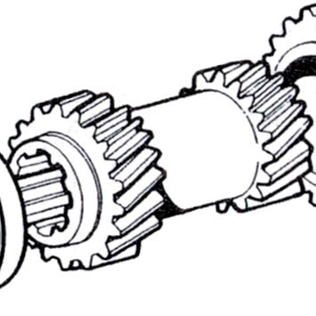 Secondary Gear Cluster 2nd  3rd Gears