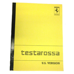 Ferrari Testarossa Hand Book Reprint