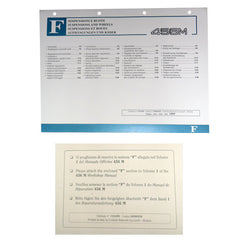 456 MGT/MGTA Workshop Manual Section F                                                        For Volume 1                                                            Information Only, Bi
