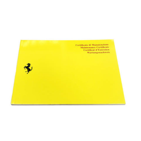 Service Record Book                                                          Yellow Cover