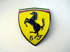 360 Cloisonne Ceramic Ferrari Badge (Pair)