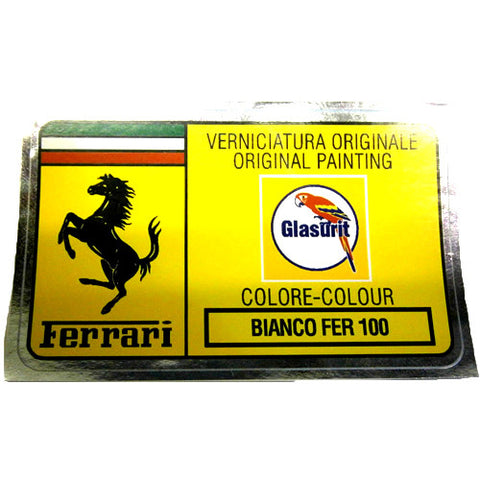 Paint Code Sticker BIANCO FER 100