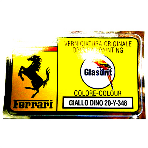 Paint Code Sticker (GIALLO DINO 20-Y-348) 	FER02105