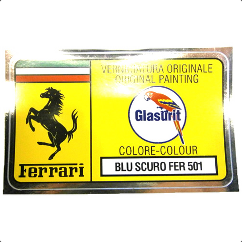 Paint Code Sticker (BLU SCURO FER 501) 	FER02115