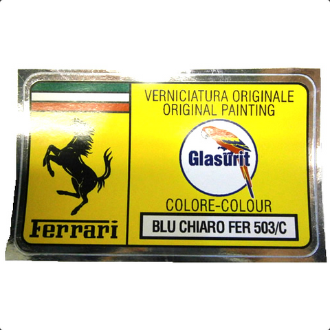Paint Code Sticker (BLU CHIARO FER 503/C) 	FER02120