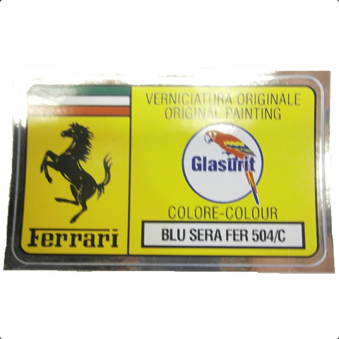 Paint Code Sticker (BLU SERA FER 504/C) 	FER02135