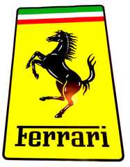 Ferrari Sticker (290mm X 480mm) 	95970268