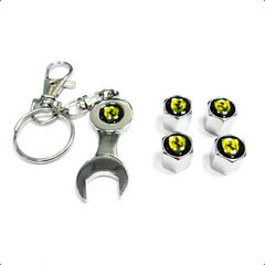 Valve Cap Set with Keyring 	FER01220