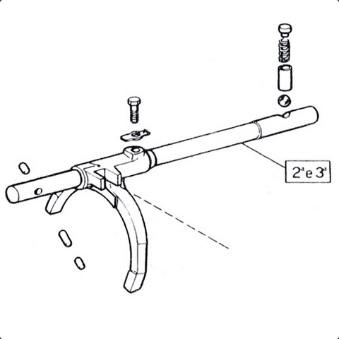 2nd/3rd Gear Selector Shaft (246: GT Series 2/M) 	522442